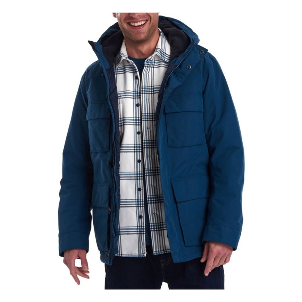 BARBOUR Mens Blue Zip Up Jacket XL